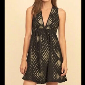 Abercrombie‎ & Fitch Geo-Lace Babydoll Dress Size XS